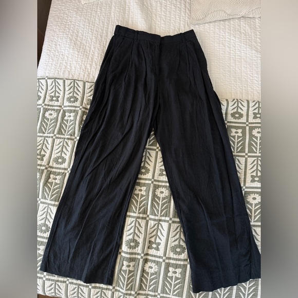 Abercrombie linen trousers in black linen medium - Picture 4 of 4